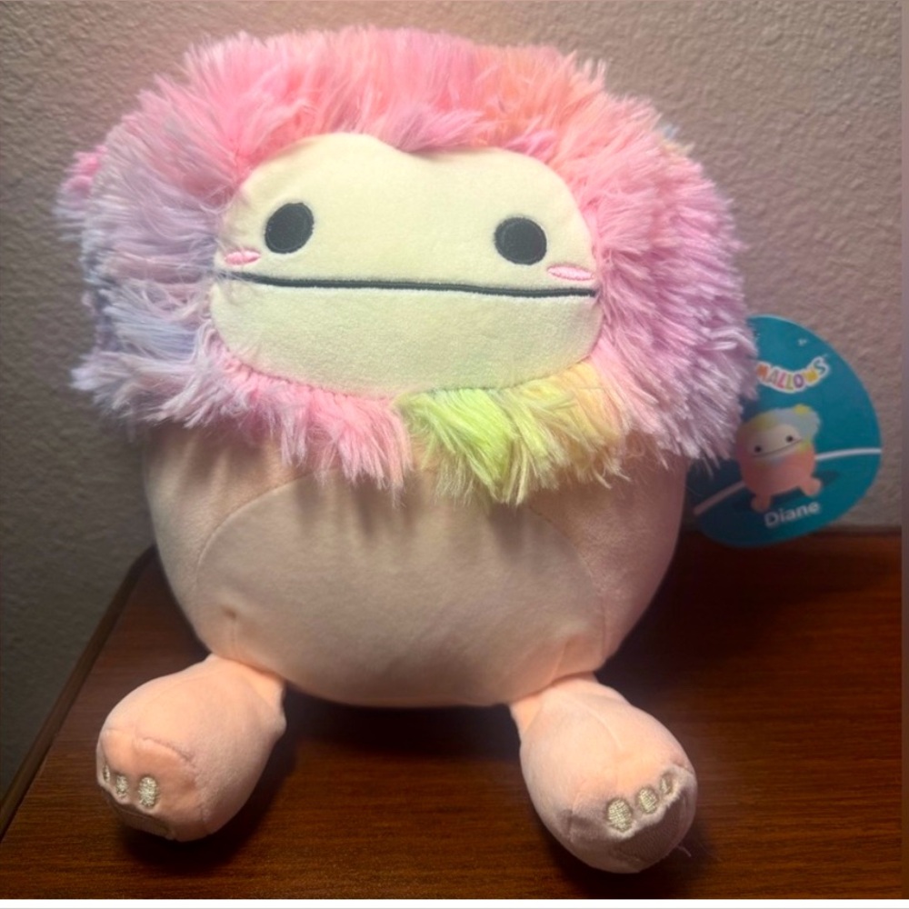Squishmallows Pink and Cream Stuffed Animal